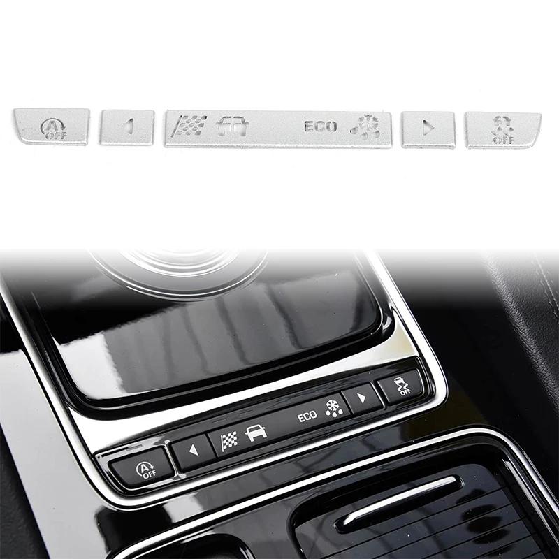 Stainless Steel For Jaguar F-PACE XF XFL XE XEL 2018-2020 Car Driving Mode Button Stickers Car Interior Accessories