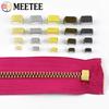 30/50/100Pcs Meetee 3# 5# 8# 10# Metal Zipper Non-slip Stopper End Locks Nylon Zippers Instant Fix Zip Repair Kit Replacement