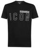 Značkové tričko DSQUARED2 icon nero -45% - Velikost: XXL
