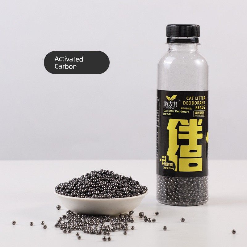 

Наполнитель для кошачьего туалета Deodorant Beads Лоток для кошачьего туалета Превосходное дезодорирующее средство Кошачьи товары Активированный уголь Дезодорирующие частицы Оригинальные товары Activated carbon 300g