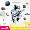 Astronaut Wall Stickers for Kids Room Nursery, Removable PVC Decals DIY Poster Murals, Bedroom Living Room Home Decor