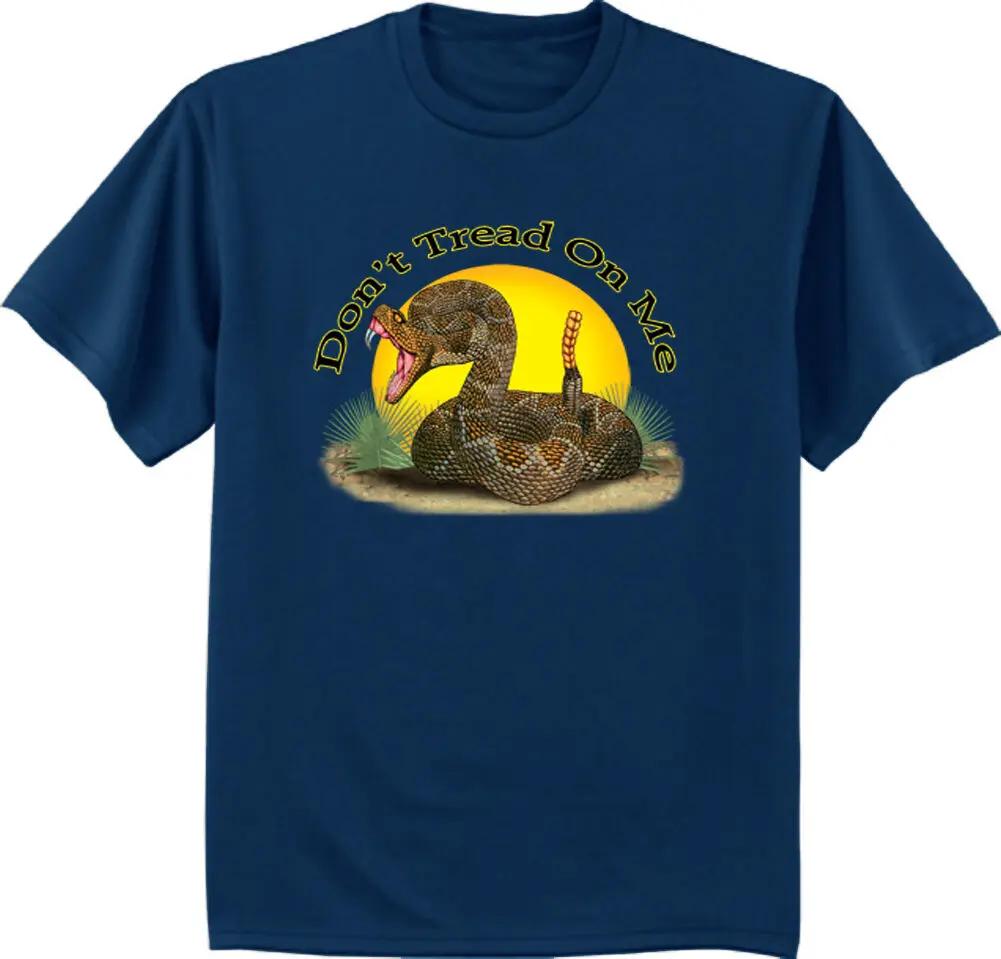 Dont Tread on Me Unique Rattlesnake American Patriot TShirt Summer Cotton Short Sleeve ONeck Unisexs T Shirt New S3XL