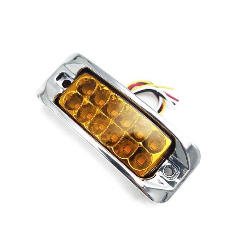

1Pcs 12-24V Amber Side Marker Turn Signal Lamp Led Clearance Lights For Truck & Trailer Strobe Warning Light A2