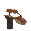 Salvatore Ferragamo Mapi Leather Sandals Medium Brown