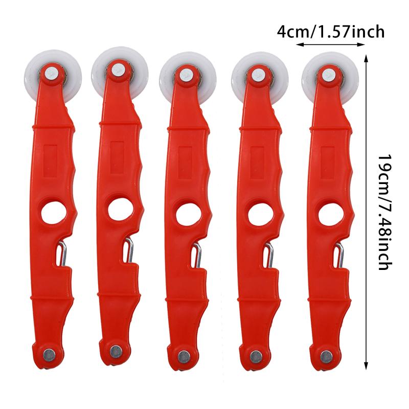 5 pezzi Strumento di installazione per finestre con ruota a maglie Strumento di sostituzione dello schermo a doppia estremità per la vetratura Installazione di finestre con schermo