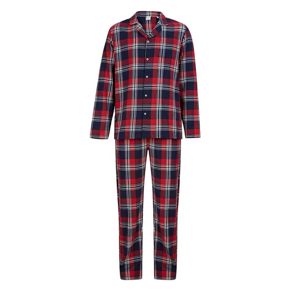 SF Men Mens Tartan Loungewear Set