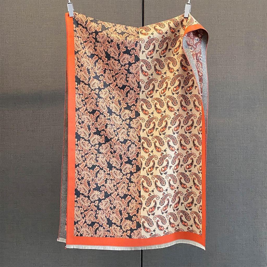 Autumn/Winter Paisley Print Cashmere-Like Scarf: Stylish, Versatile, Warm, Casual Snood