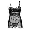 Sexy Wireless  Rimless Pajamas Lace Nightdress Silk Underwear Women Sleepwear