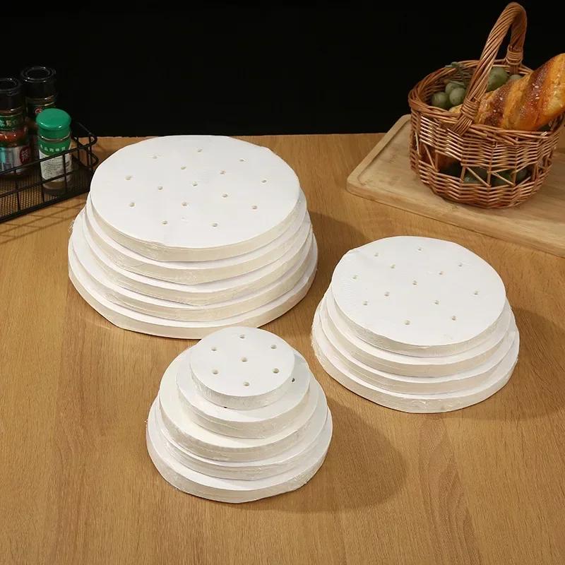 100 stk Airfryer-innlegg Non-stick Airfryer-matte Engangsoljepapir Pergamentpapir Engangsinnsats Hjemmekjøkkenforbruksvarer