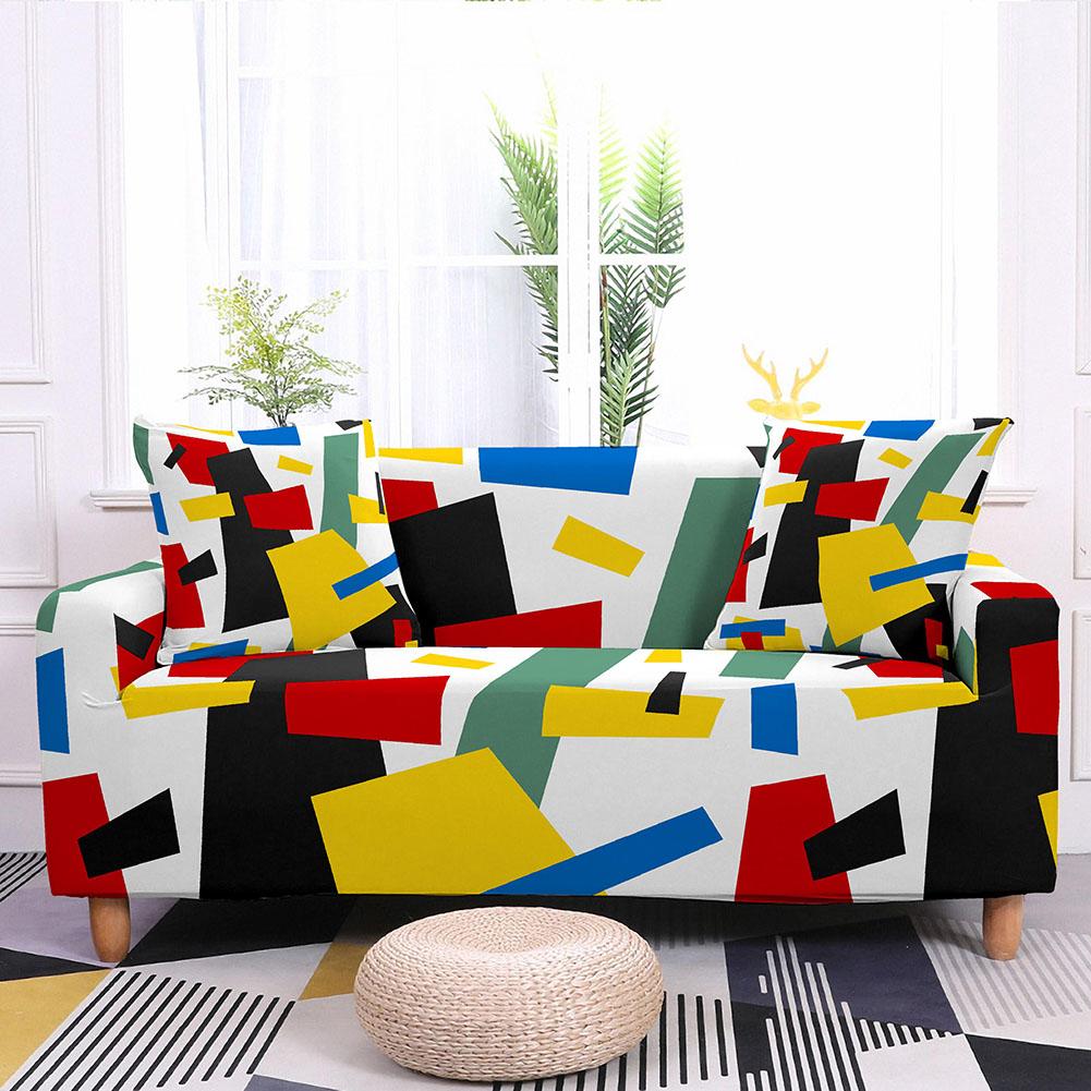 

Чехлы для диванов с геометрическим рисунком, эластичные чехлы для диванов с цветочным принтом для гостиной, эластичные чехлы для диванов, домашний декор, 1/2/3/4 местные