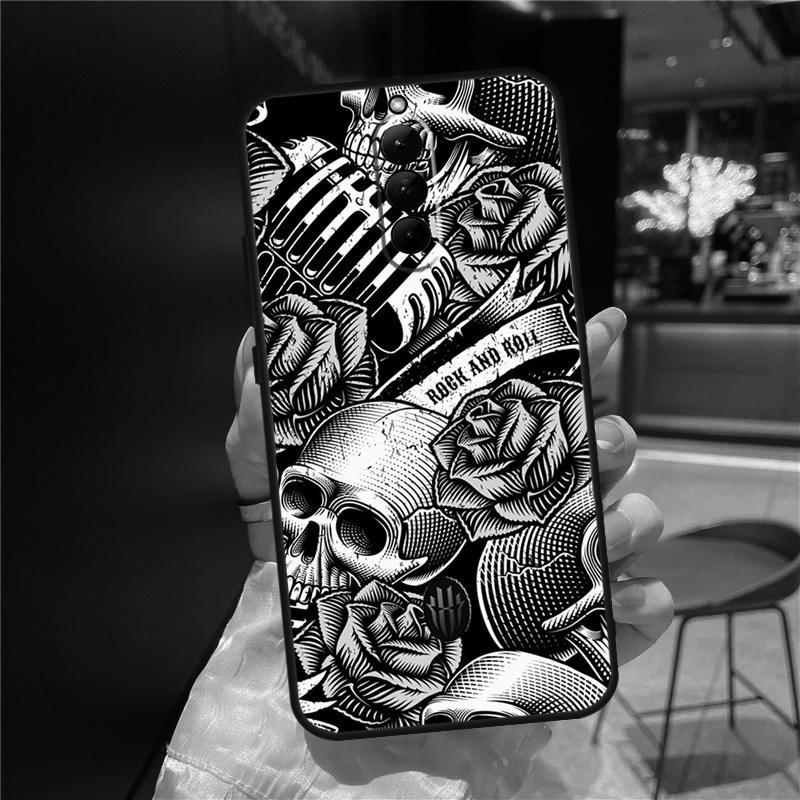 Rock and Roll Skull Case For ZTE Nubia Red Magic 8 8S 9 9S 10 10S 11 Pro Plus 6 7 6S 7S For RedMagic 10 Air Cover