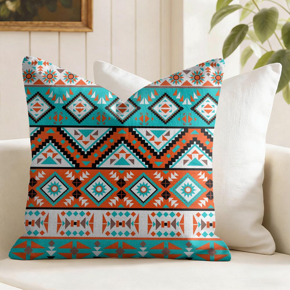 Federa Cuscino Pittura Bohemia Moda Federa Cuscino Lino Estiva Federa Cuscino Tessuto Biologico Stampa Double Face Divano Arredamento Casa