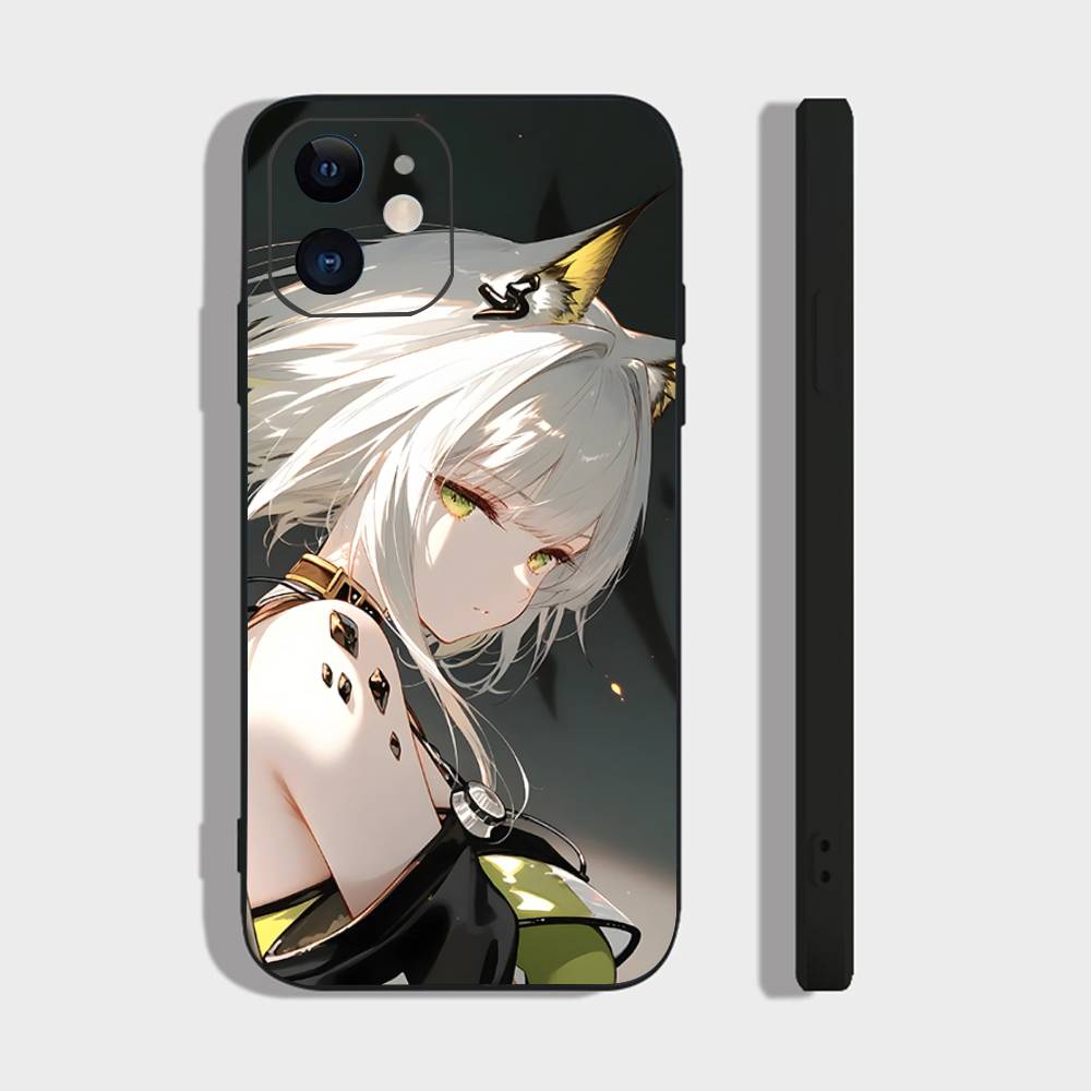 

Kal tsit Animated Game A-Arknights Phone Case For IPhone 17 Air 16 15 14 13 Pro Max 11 12 Black Silicone Cover IPHONE 13PRO