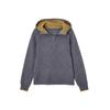 Women's Hooded Half-Zip Color Block Knit Sweater