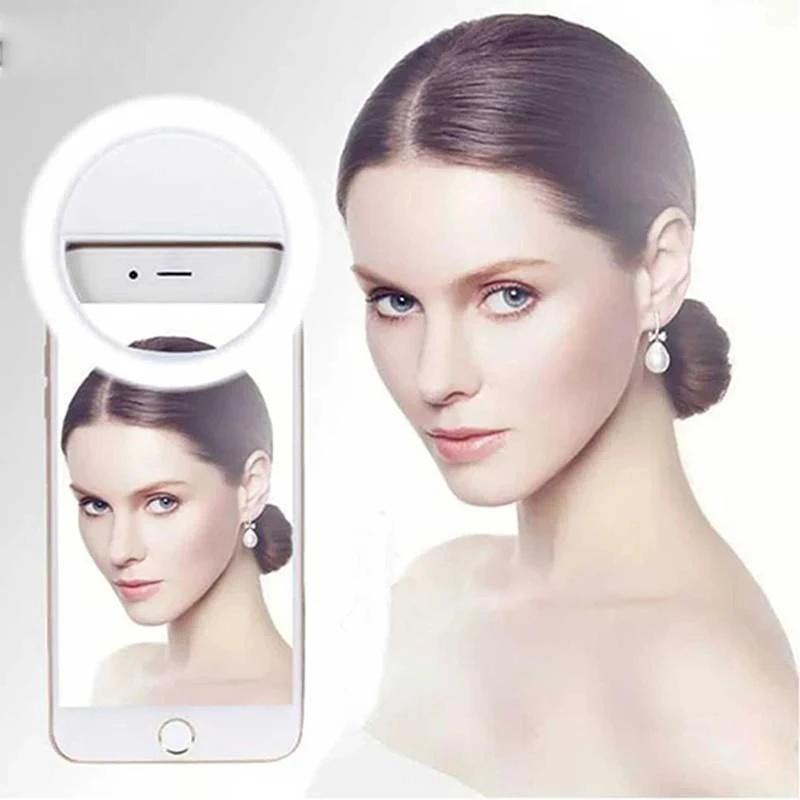 Mini LED Light Ring Selfie Live Broadcast Lighting LED Selfie Ring Light For Mobile Phone Laptop Video Beauty Lamp For Office
