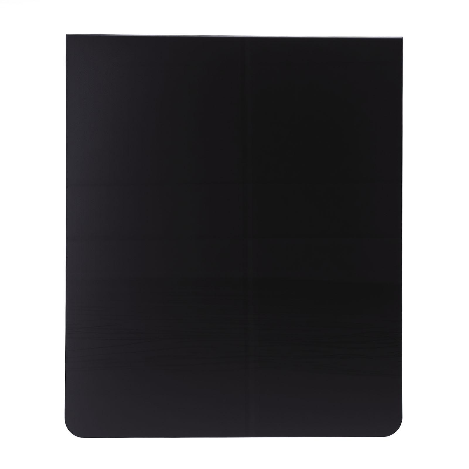 

Desk Bulletin Board Black Matt Powder Coated Double Sided Tabletop Metal Easel Memo Board for