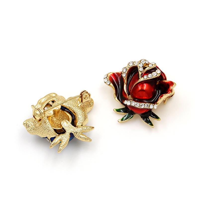 Lapel V-Neck Fairy Rose Brooch Sweater Coat