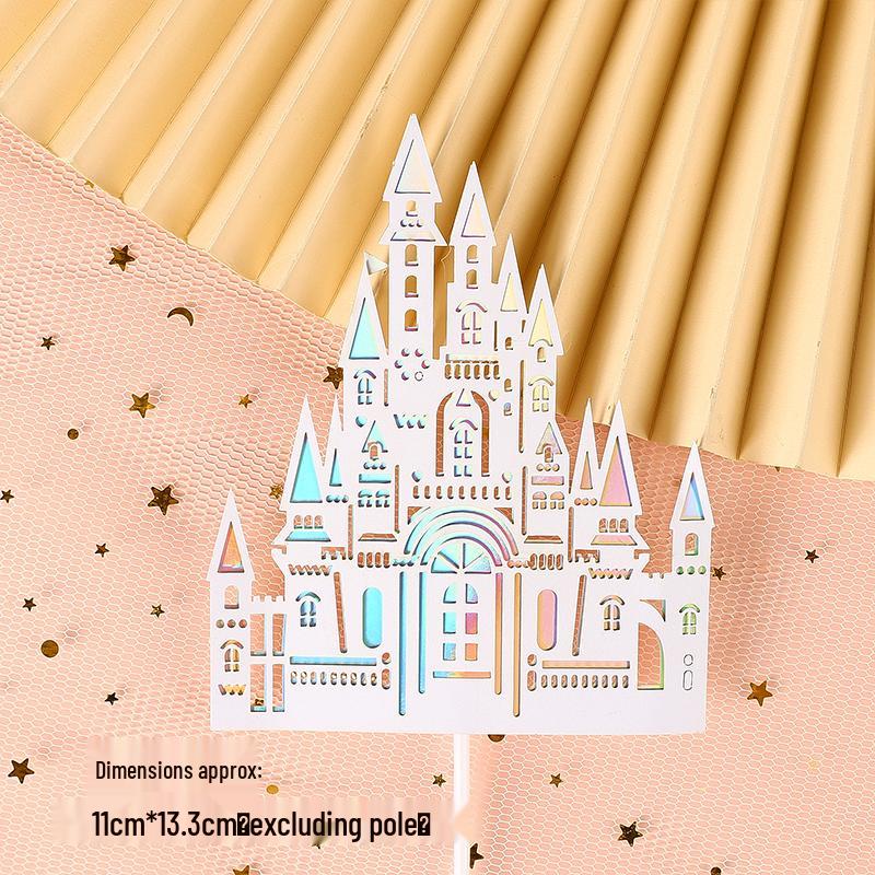 Pink & Gold Royal Birthday Cake Topper Set