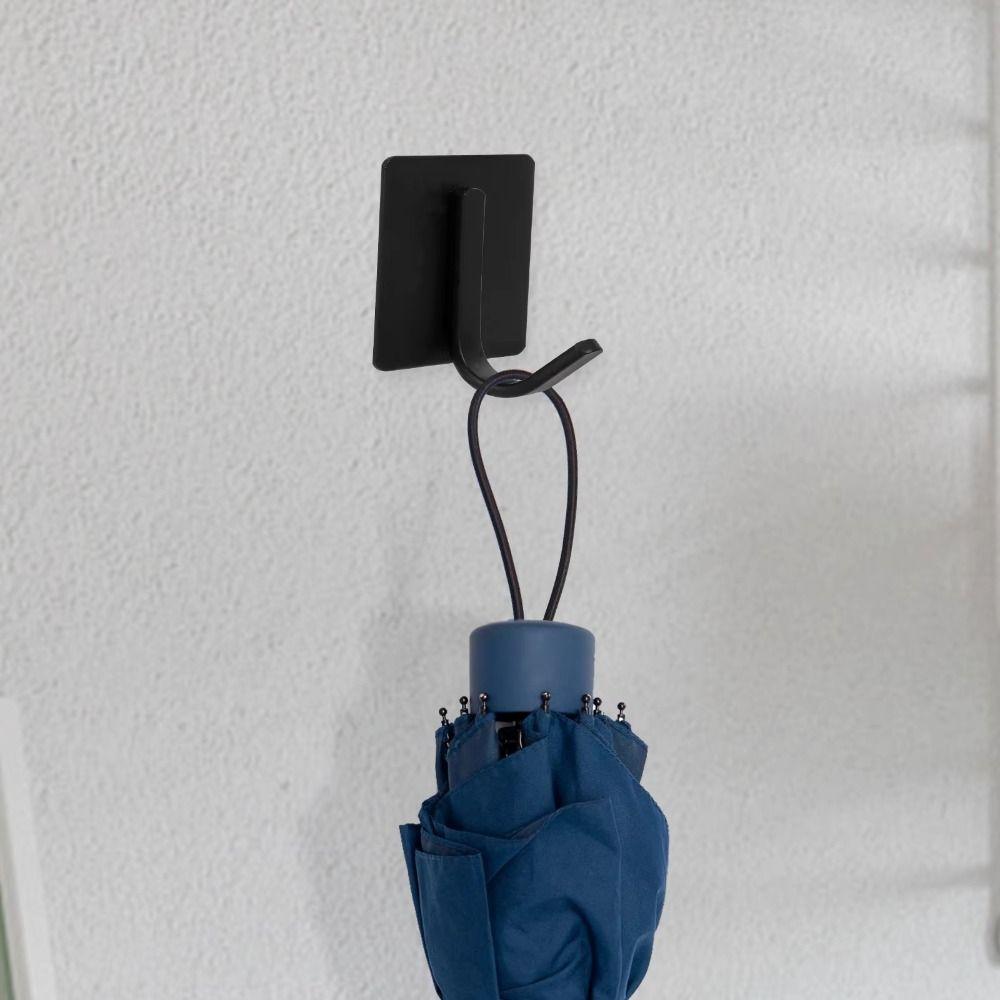 6pcs/set Waterproof Stainless Steel Hooks No Drill Wall Hook Durable Self Adhesive Hooks  Bathroom