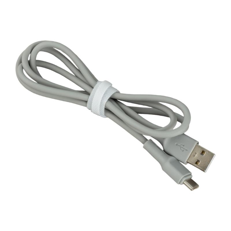 Silicone USB C Charging Cable, USB A to USB C Data Wire Line, 1 Meter Soft Cord for Travel Desk and Bedside Charging