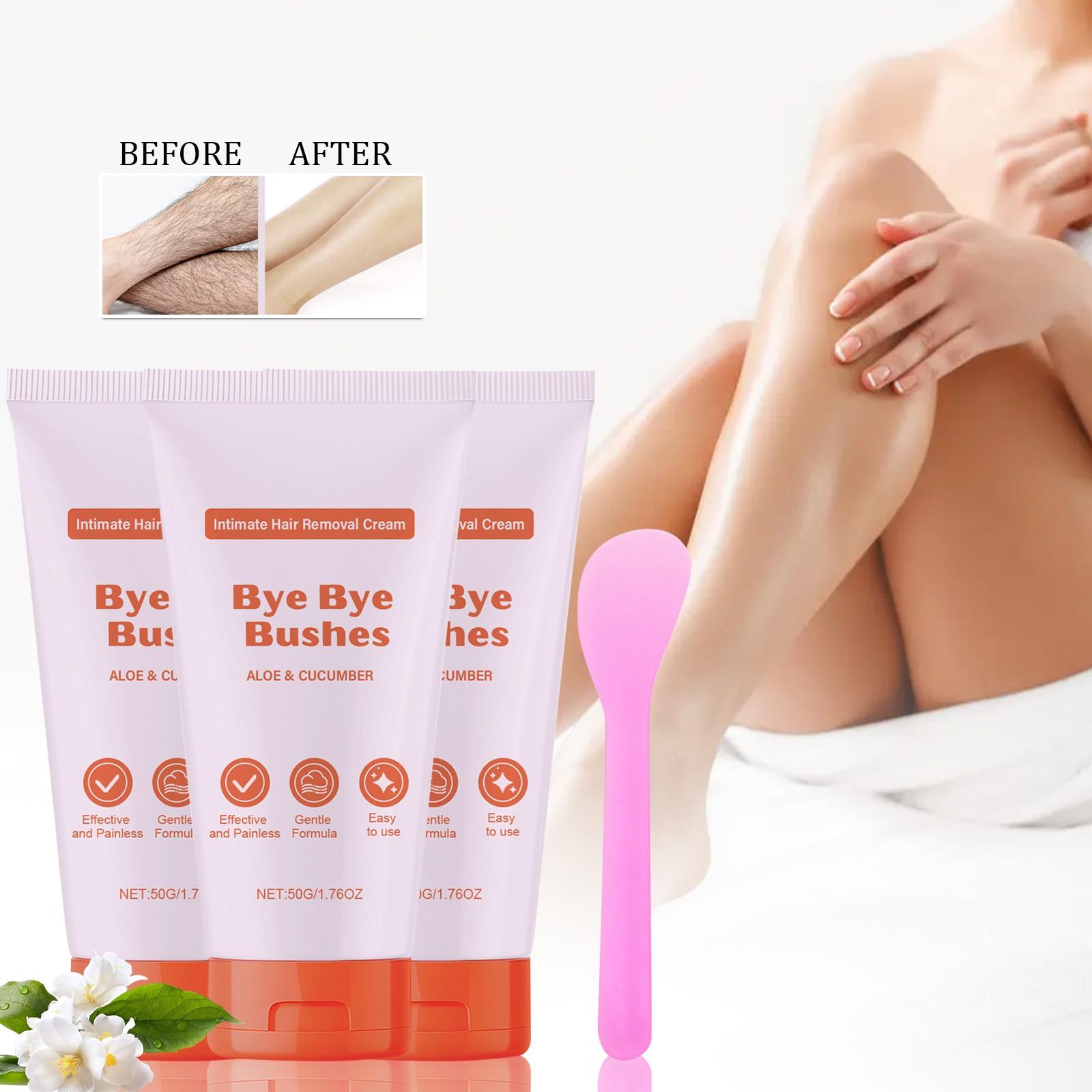 

Bye Bye Gentle Hair Removal Cream, Крем для удаления волос, Крем для удаления волос в области подмышек и бикини, Нежный, не раздражающий (1шт) One Size