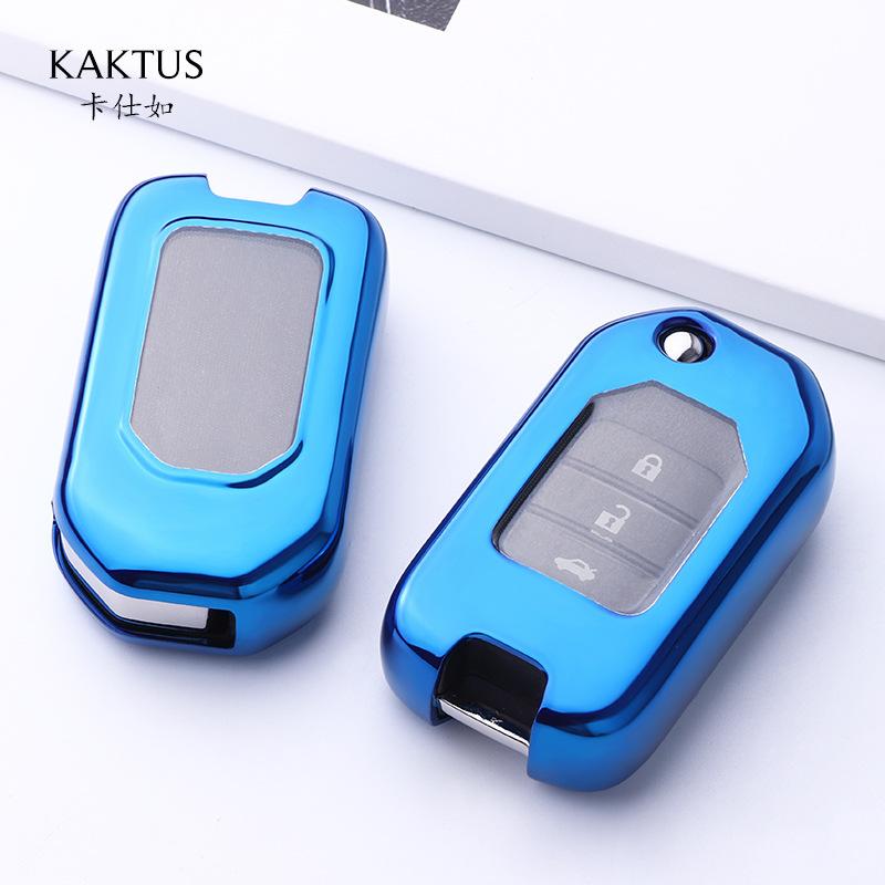 Tpu Full Protect Key Shell Cover Key Case For Honda Civic Cr-V Hr-V Accord Jade Crider Odyssey - Remote Protector