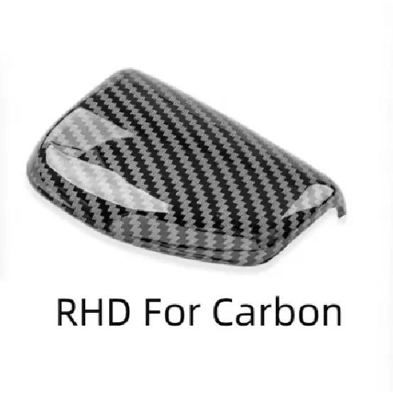 For Hyundai Elantra CN7 N -2025 LHD Red Carbon Fiber Gear Shift Knob Cover Trim Interior Accessories