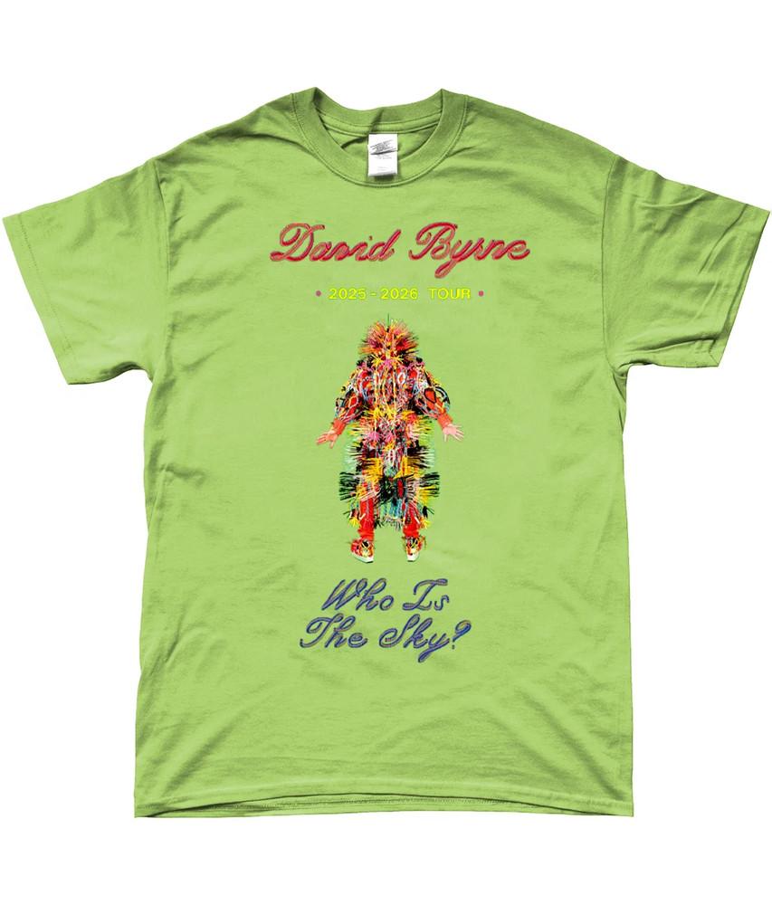 

NEW David Byrne Who Is The Sky 2025 Tour Green T Shirt MD1498 Unisex T-Shirt XXXL
