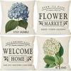 Home Decor Floral Market & Home Decorative Pattern Cushion Cover Suitable For Sofa Bedroom Car Pillow Cover