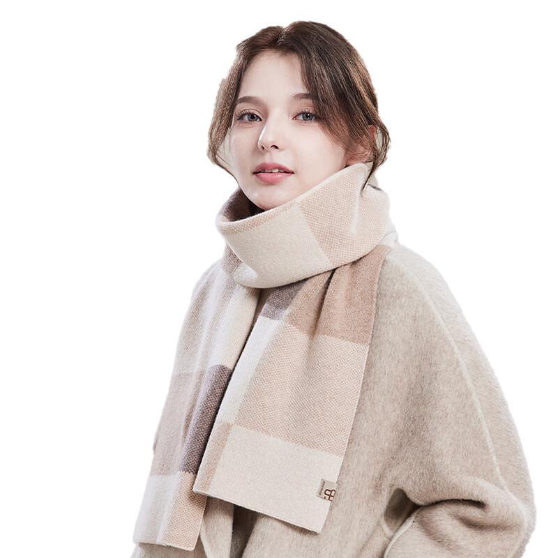 

JIUMU Women s Pure Wool Winter Scarf