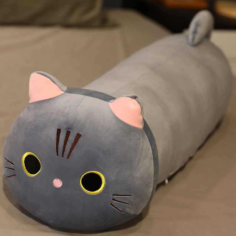 

Подушка-цилиндр с милым котом: Мягкая подушка с ворсом и офисная подушка 25 cm