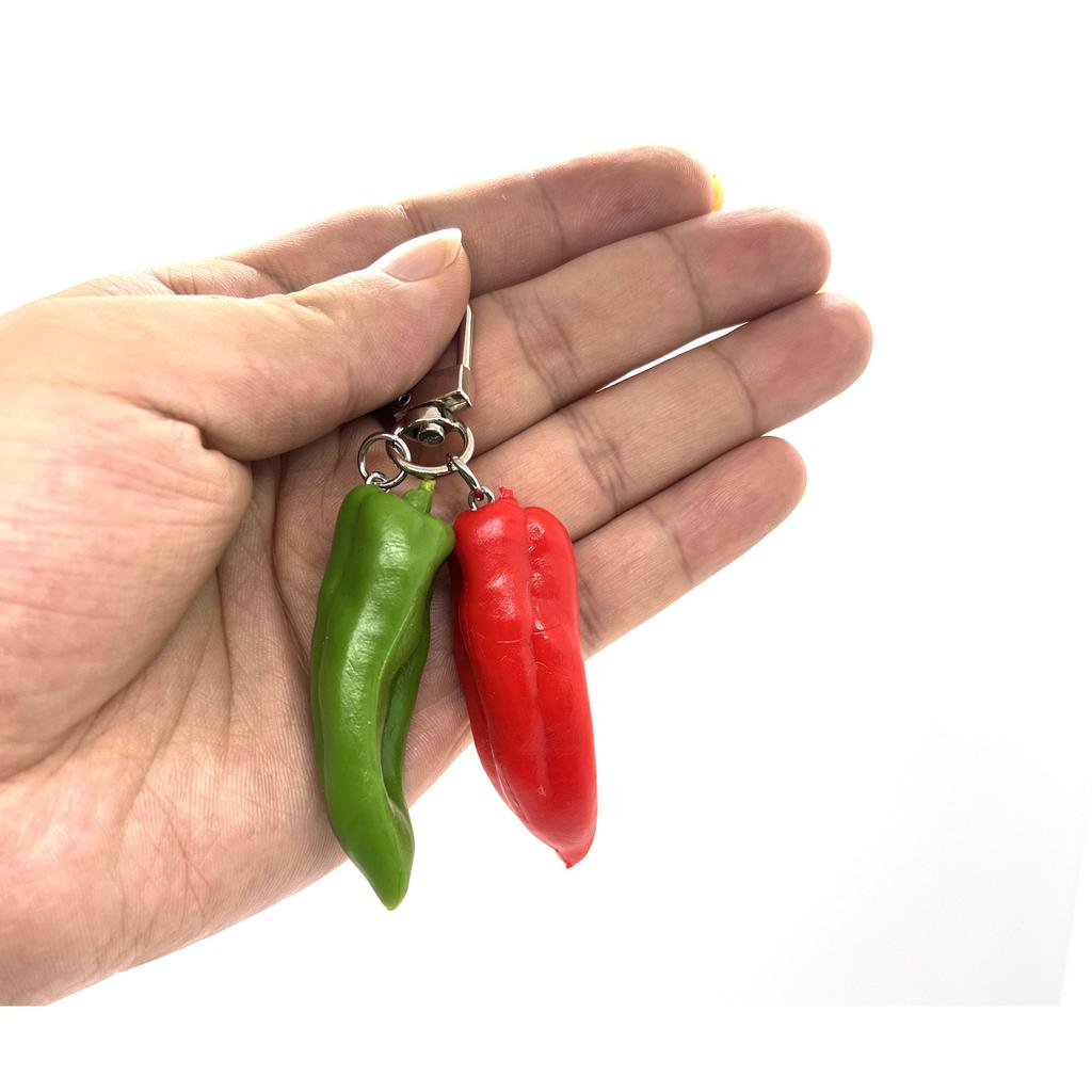 Cute Pepper Key Rings Bag Pendant Key Buckle Ornaments Car Accessories