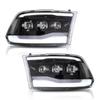 VLAND LED Headlight Assembly for Dodge Ram 1500/2500/3500 with Daytime Running Lights