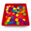 Cute Mushroom Nail Puzzle Toy 3D Color Matching Puzzles Lovely Early Education Toy  Children Gift