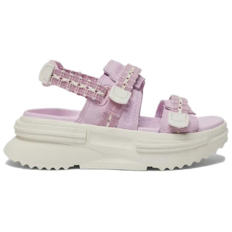 Converse Run Star Utility Sandal CX Comfortable Casual Non-Slip Beach Sandals Unisex Pink Purple