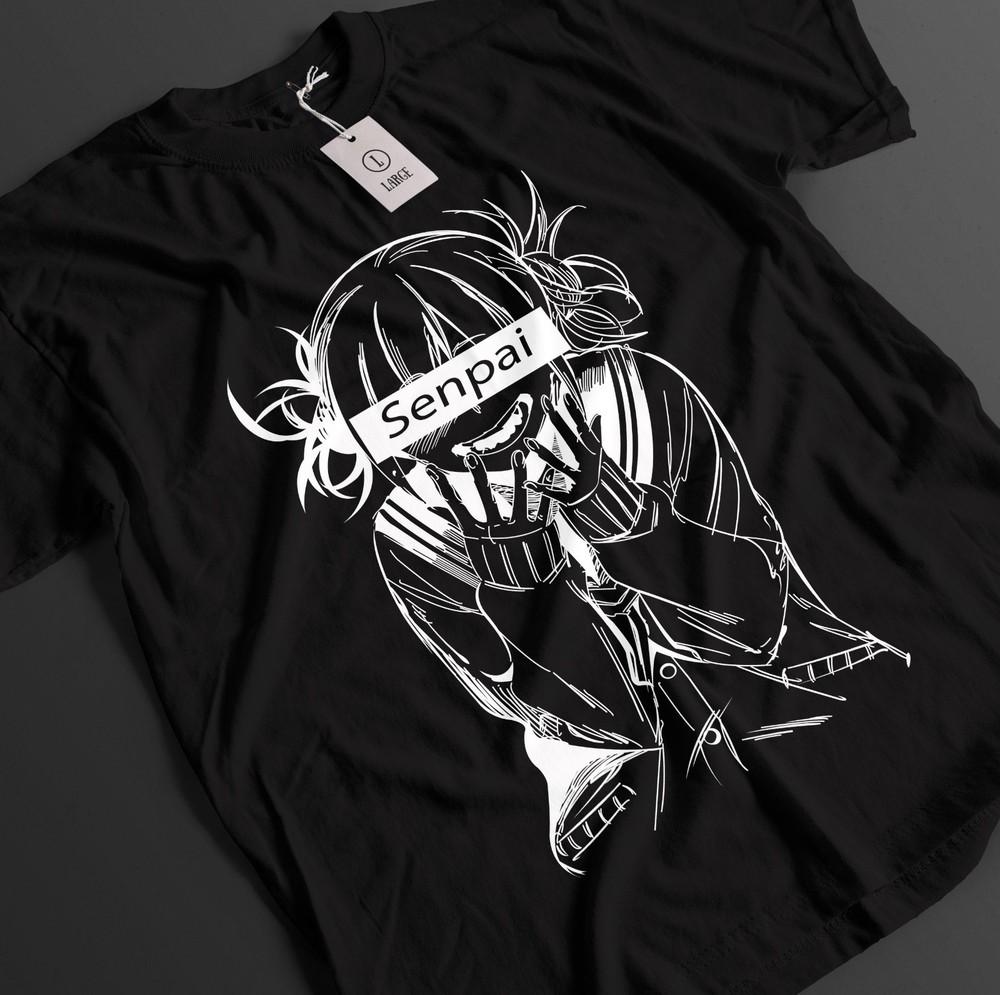 

My Hero Academia Shirt Himiko Toga Tshirt Deku Top Todoroki MHA Waifu Unisex Tee 4XL