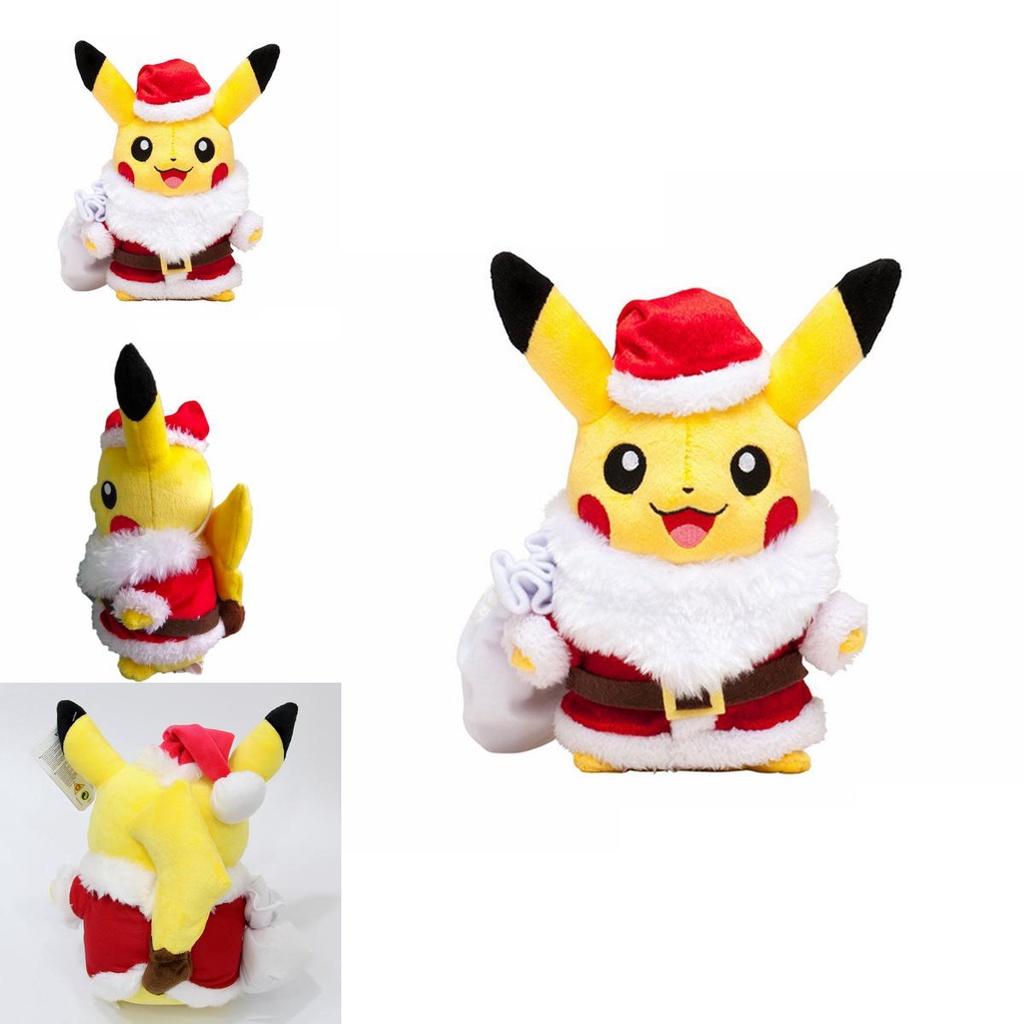 Entzückendes Pokemon Pikachu Weihnachten Weihnachtsmann Mantel Hüte Plüsch Stofftier Geschenk für Kinder