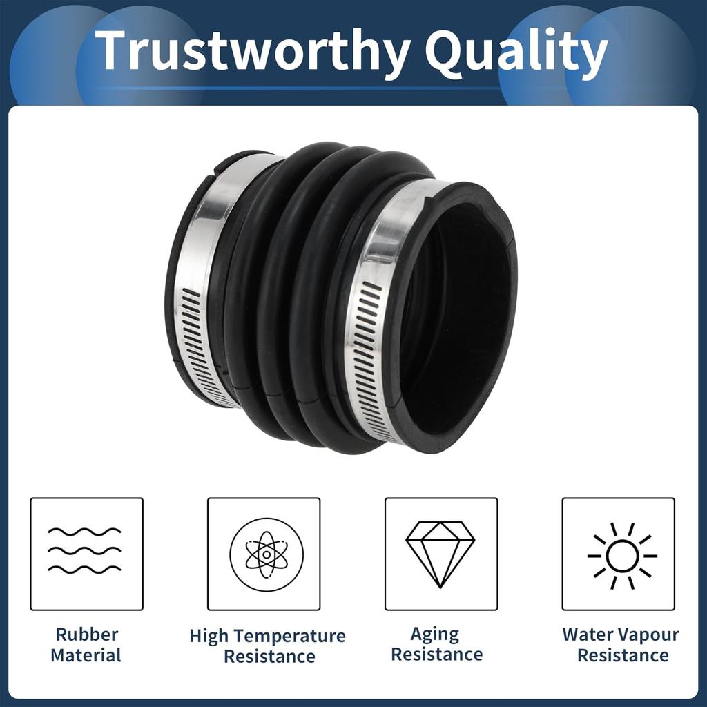 Engine Air Intake Hose for Lexus RX330 2004-2006 Air Intake Duct No.17882AA020 Rubber Clamp 1 Pc