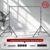 2x3 Meter Photography Background Stand with Black Light-Absorbing Cloth, Studio Props, and White Cloth for Shooting