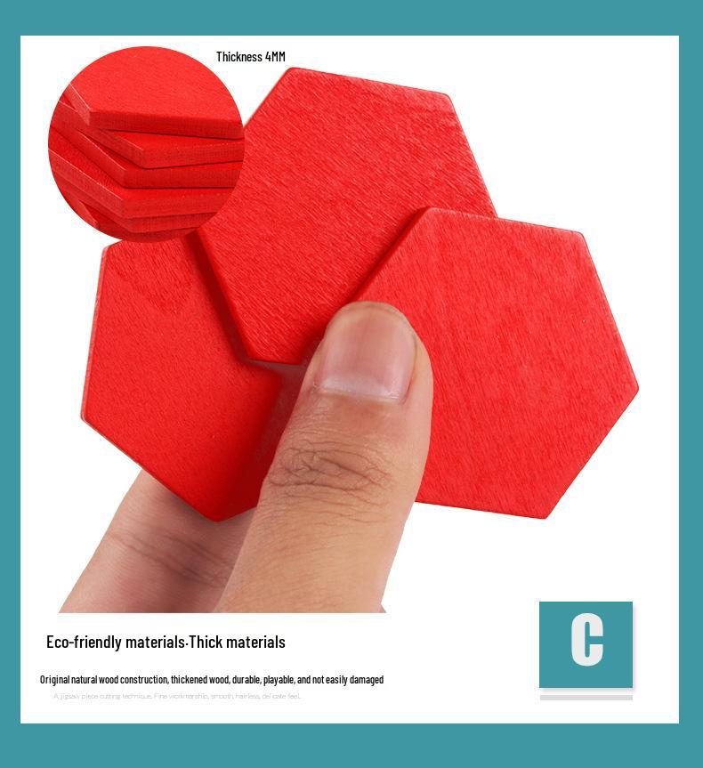 155-Piece Geometric Shape Tangram Puzzle Game for Early Childhood Education
