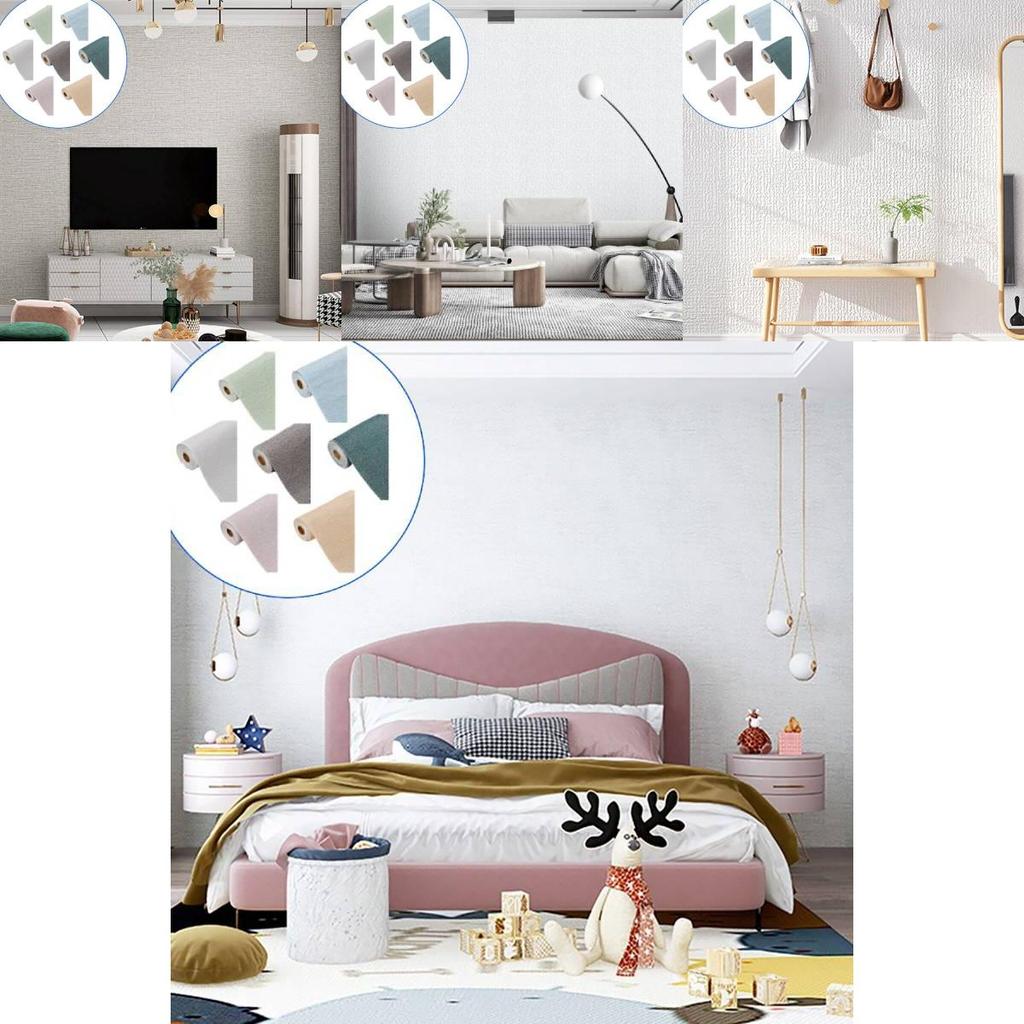 Hochwertiger wasserdichter Schaumstoff-Wandaufkleber mit schickem einfarbigem Design für jeden Raum