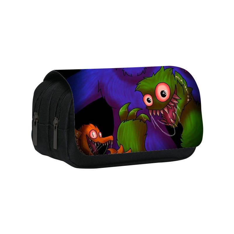 Rainbow Friends Double Layer Pencil Case With Large Capacity For Students And Kids