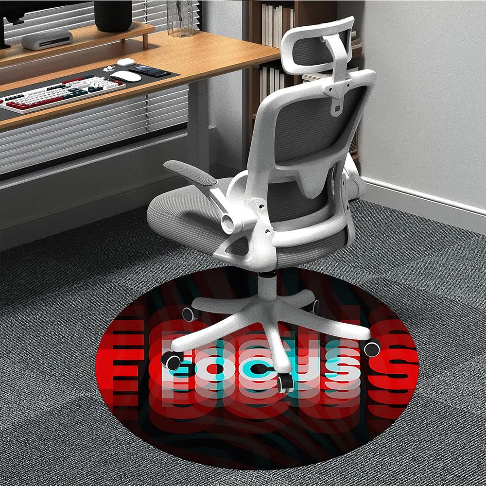 

1pc Focus Chair Carpet for Office, Soft Flannel Throw Mat, Perfect for Office, Holiday Party Decoration Choice yy260209092 80cm by 80cm