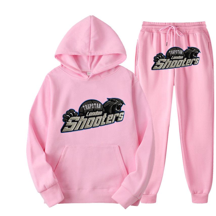 Set Felpa con Cappuccio e Jogger Unisex Testa di Tigre Blu - Pullover Caldo e Sportivo per Autunno/Inverno
