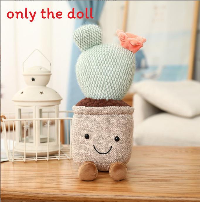 Plush Succulent Plant Series Tulip Plush Toy With Cartoon Design For Living Room Decor