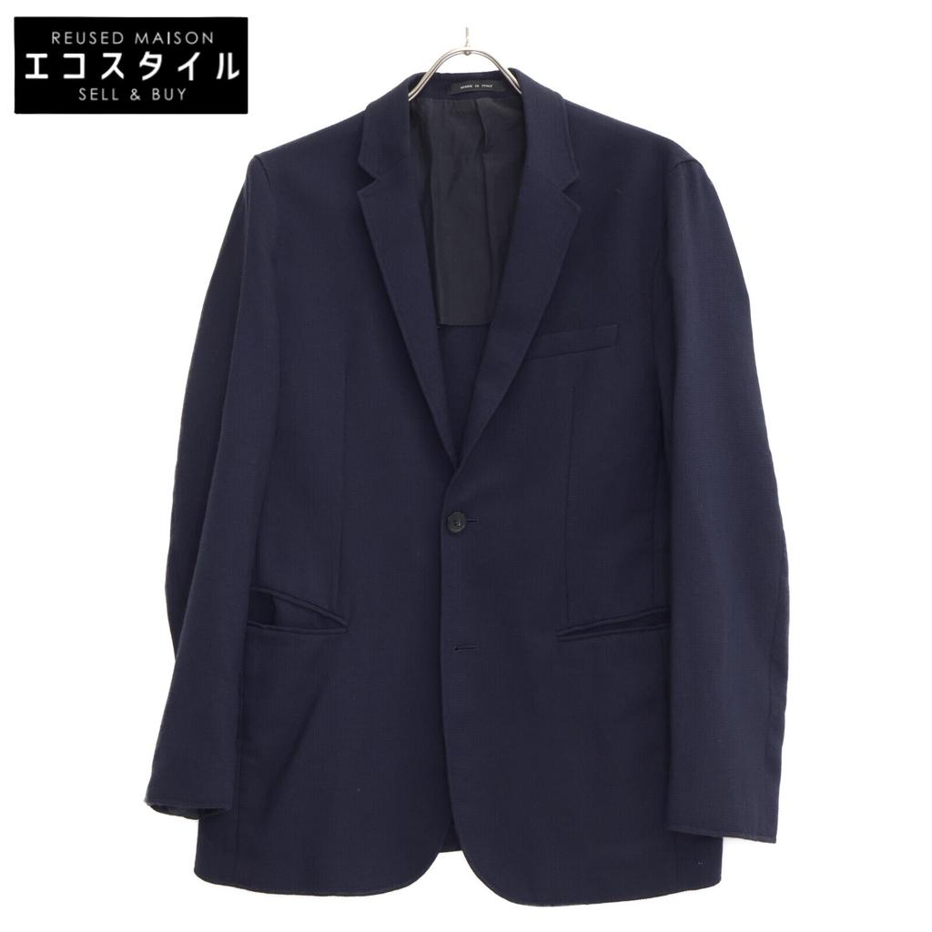 GIORGIO ARMANI [Domestic regular] W1G620 W1227 Wool jersey tailored Jacket 50 NavyUsed