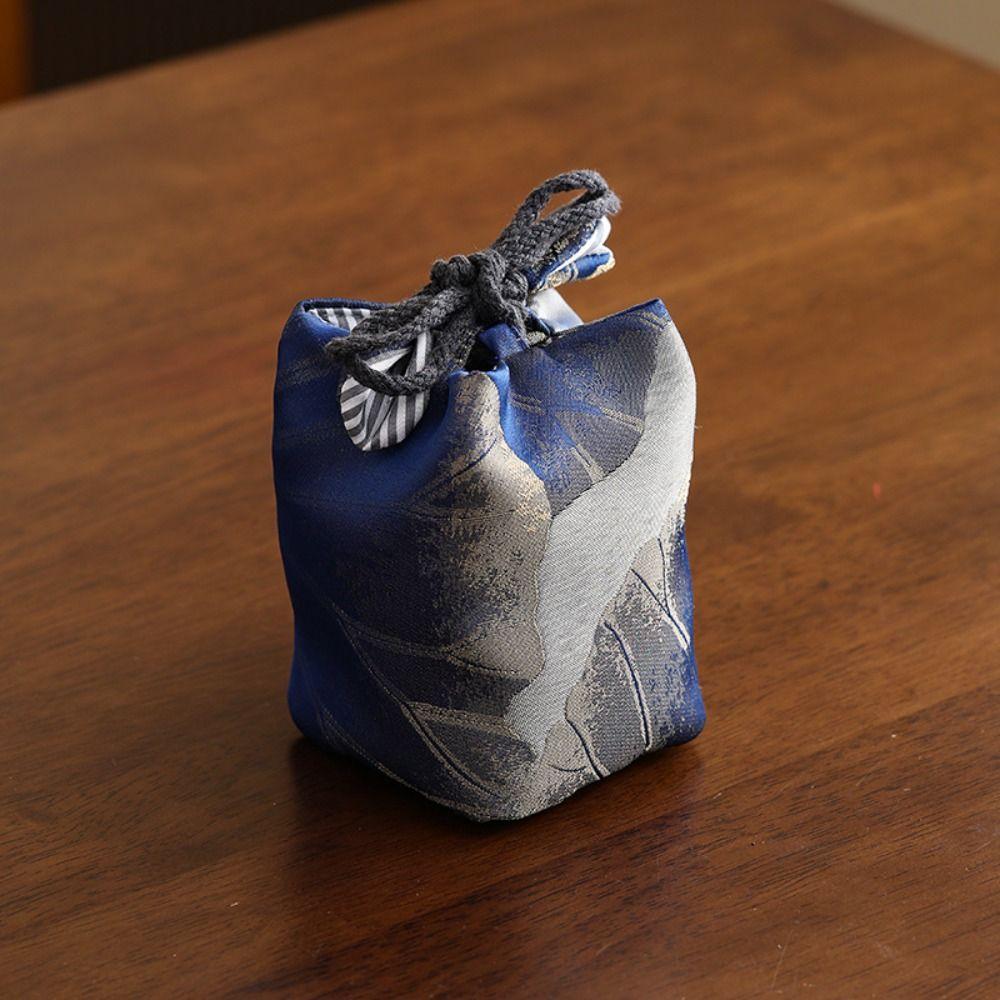 Chinese Style Teaware Storage Bag Breakage-proof Small Item Pouch Embroidered Handbag  Festival