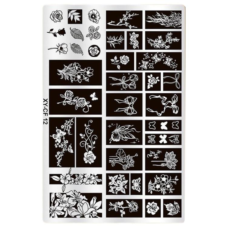 Stainless Steel Nail Stamping Plate Creative And Stylish Nail Art Intricate Nail Design Plate For Fashion Enthusiasts