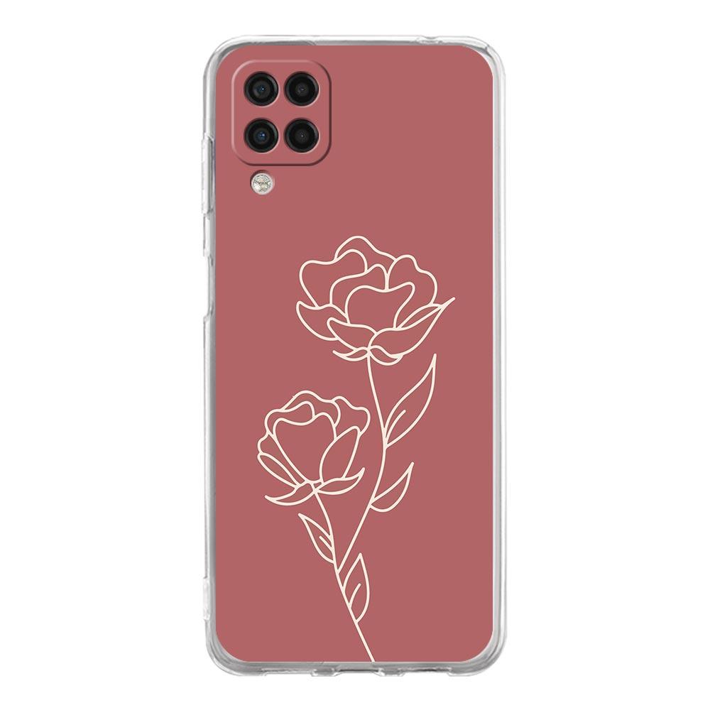 Phone Case for Samsung A13 A15 A25 A51 A71 A21S A11 A31 A52 A41 A23 A53 A73 A32 5G A03S A05s Cover Simplicity Line Art Sun Moon
