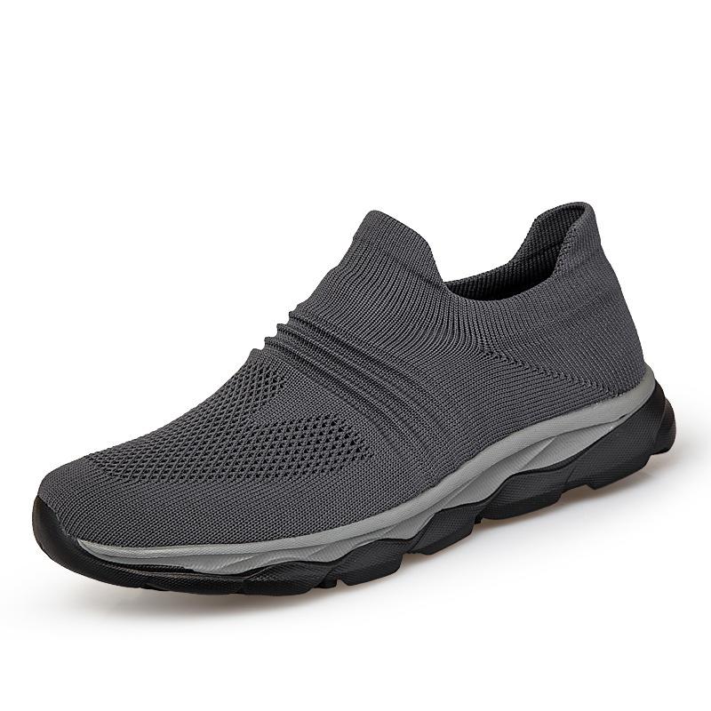 Professional Elder Healthy Shoes Walking Anti-skid Men's Loafers Stability Soft Sock Outdoor Flat Shoes Solid Sneakers for Men